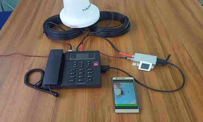 Số hóa thông tin tàu cá nhờ thiết bị vệ tinh