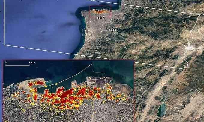 NASA lập bản đồ quy mô thiệt hại từ vụ nổ Beirut