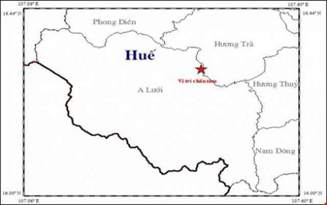 Có thể xác định nhanh các trận động đất xảy ra ở khu vực miền Trung