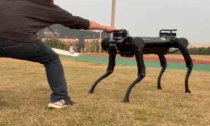 Chó robot có thể tự vệ khi bị người tấn công