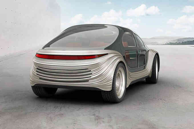 Concept xe điện tự lái có thể lọc không khí
