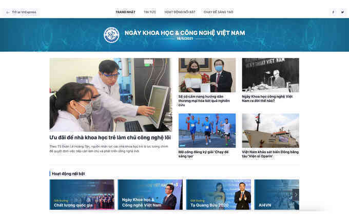 Ra mắt chuyên trang Ngày Khoa học Công nghệ Việt Nam