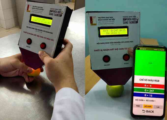 Sinh viên chế tạo thiết bị đo độ chín cà chua