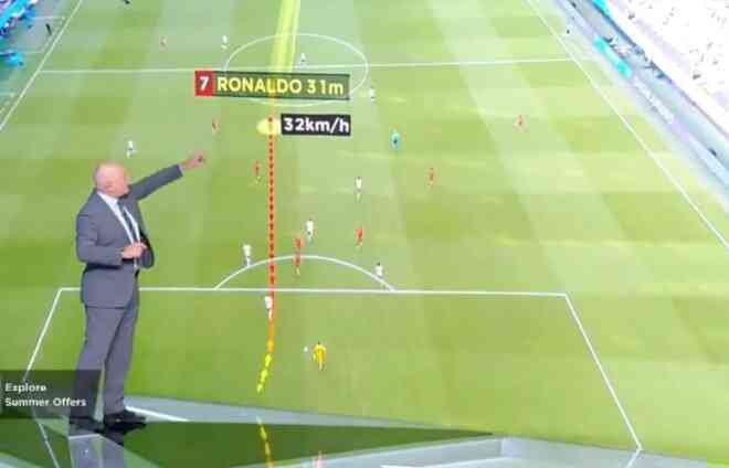 Ronaldo đạt vận tốc bao nhiêu trong pha bứt tốc ghi bàn vào tuyển Đức?