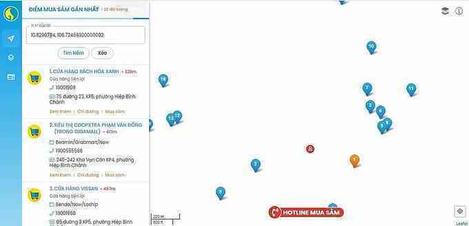 TP HCM giúp dân đi chợ qua ứng dụng GIS