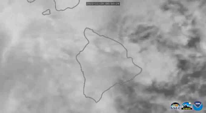 Khoảnh khắc siêu núi lửa Hawaii phun trào nhìn từ vệ tinh