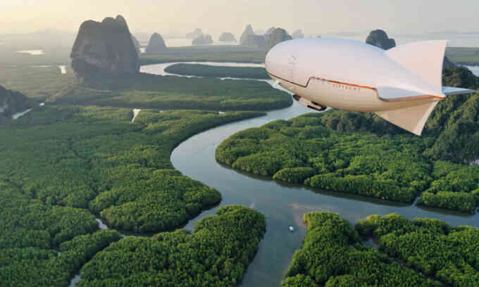 Khí cầu dài 200 m kết hợp du thuyền 3 tầng