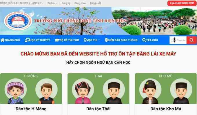 Nữ sinh 18 tuổi làm website hỗ trợ dân tộc Mông ôn thi bằng lái xe máy