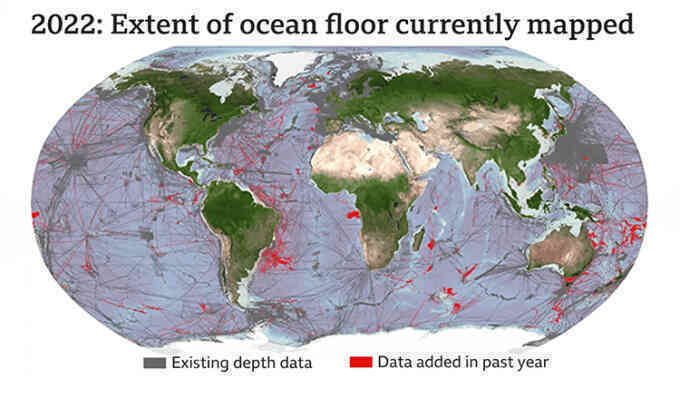 Hoàn thành lập bản đồ gần 1/4 đáy đại dương trên Trái Đất
