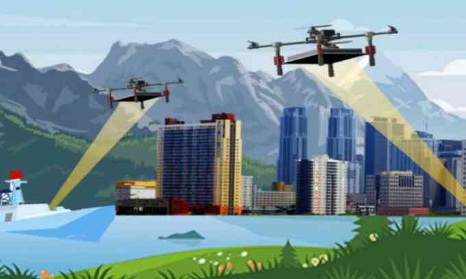 Drone hoạt động bằng laser có thể ở trên không vĩnh viễn