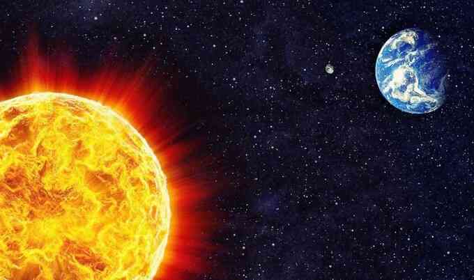 Mất hơn 8 phút để ánh sáng truyền từ mặt trời đến trái đất (SAE).