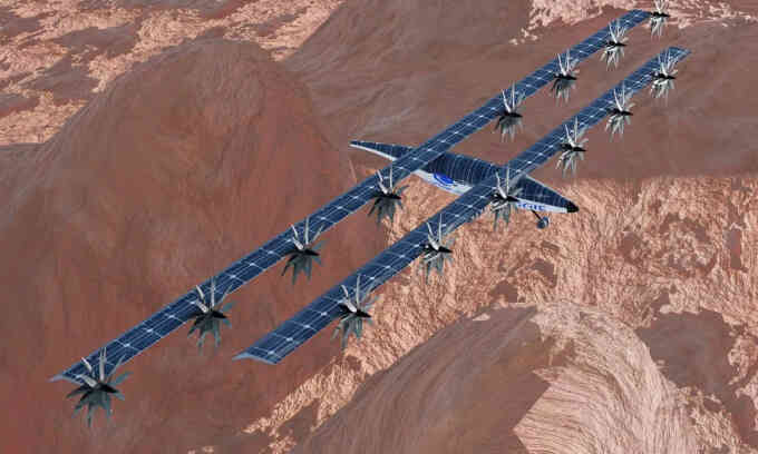 NASA hé lộ mẫu máy bay năng lượng Mặt Trời trên sao Hỏa