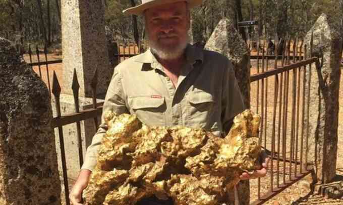 Khối vàng hơn 72 kg từng được tìm thấy