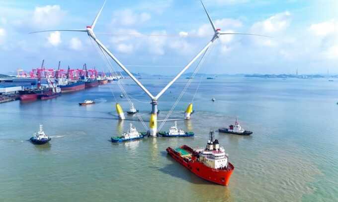 Trang trại điện gió chống bão ven biển Trung Quốc