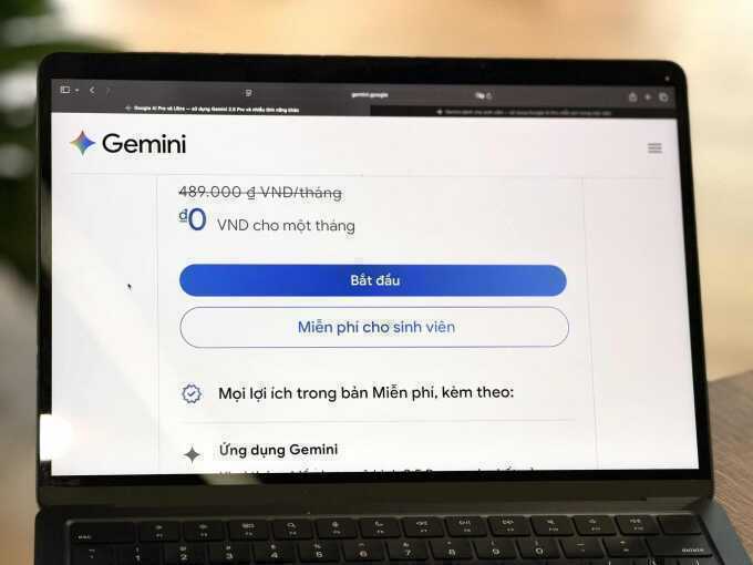 Google bắt đầu tặng gói AI gần 6 triệu đồng cho sinh viên Việt