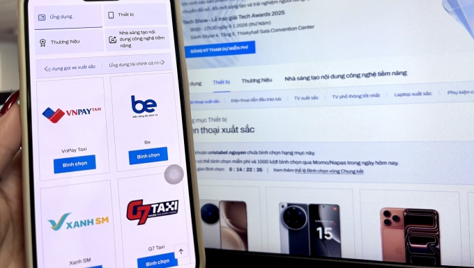 Hôm nay đóng cổng bình chọn Tech Awards 2025