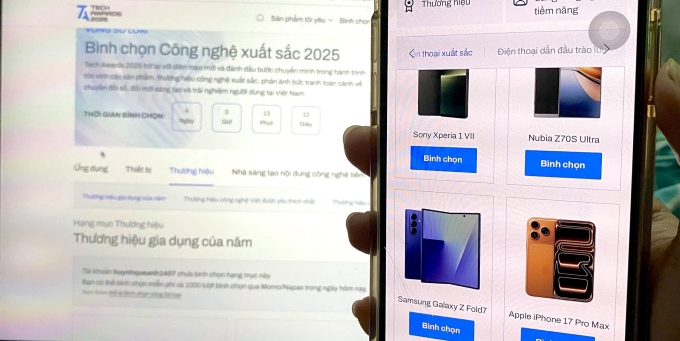 Hơn 80.000 lượt bình chọn Sơ loại Tech Awards 2025 sau hai tuần