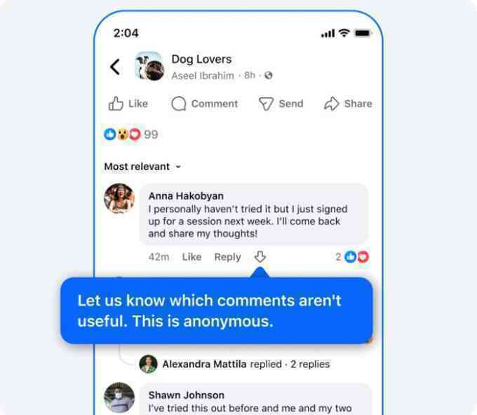 Facebook thử nghiệm nút 