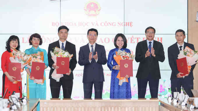 Bộ Khoa học và Công nghệ điều động, bổ nhiệm lãnh đạo 5 đơn vị