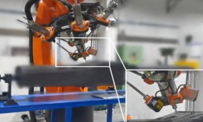 Robot thay thế công nhân lành nghề ở nhà máy drone