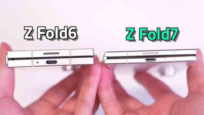 Mô hình cho thấy độ mỏng Galaxy Z Fold7
