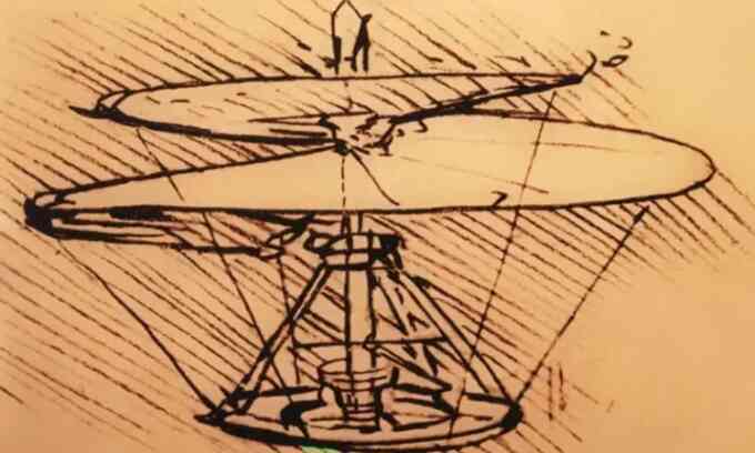 Thiết kế trực thăng của da Vinci giúp drone chạy êm hơn