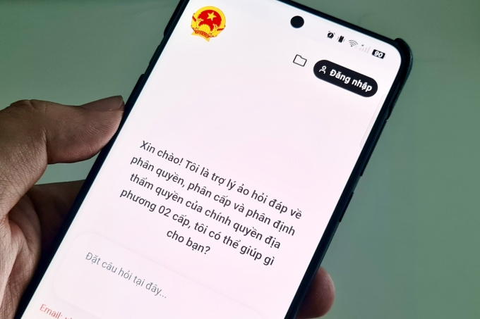 Trợ lý ảo hỗ trợ công chức sau sáp nhập tỉnh