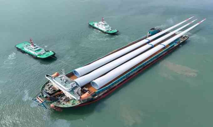Cánh quạt siêu lớn của turbine gió mạnh nhất thế giới