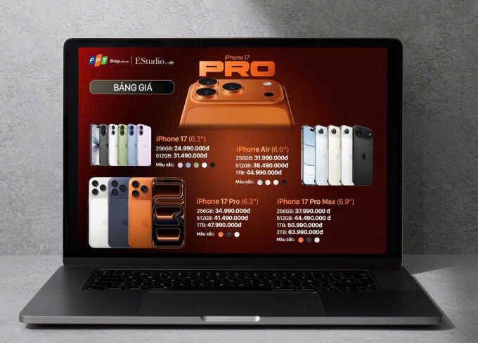FPT Shop mở đăng ký sớm iPhone 17 và iPhone Air