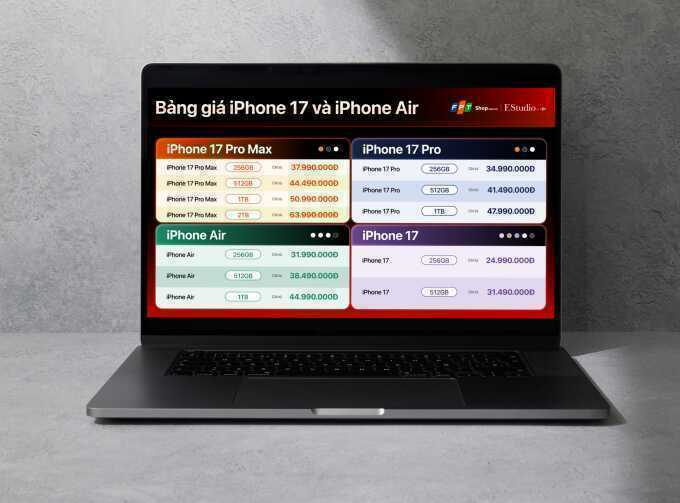 FPT Shop và F.Studio nhận đặt cọc iPhone 17, iPhone Air