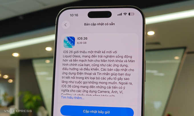 Apple phát hành iOS, iPadOS 26 với giao diện mới