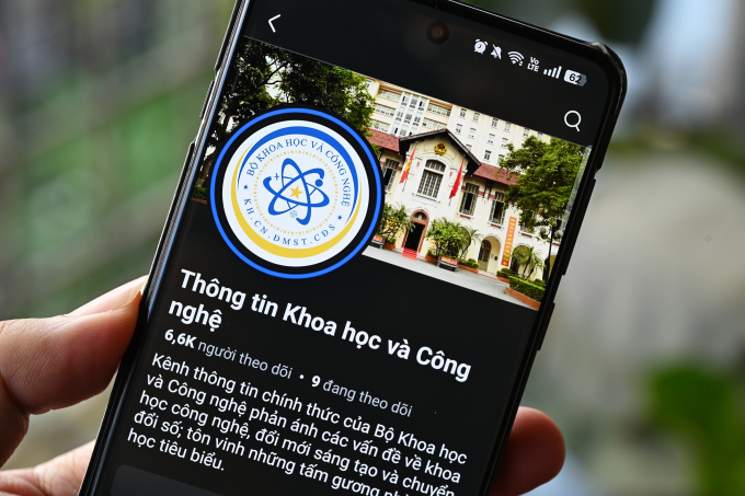 Bộ Khoa học và Công nghệ lập fanpage Facebook mới