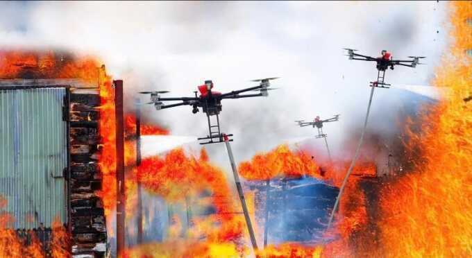 CT Group phát triển UAV bầy đàn chữa cháy