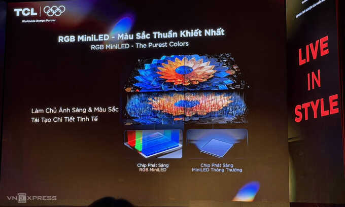 TCL mang TV công nghệ RGB và SQD-Mini LED về Việt Nam