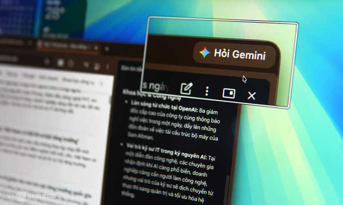 Trình duyệt Chrome ở Việt Nam được tích hợp chatbot Gemini
