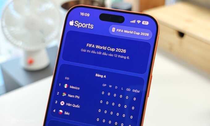 Apple ra ứng dụng cập nhật tỷ số mùa World Cup 2026