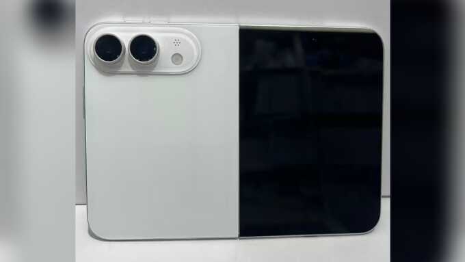 iPhone gập lộ thiết kế, dự kiến chỉ có màu trắng